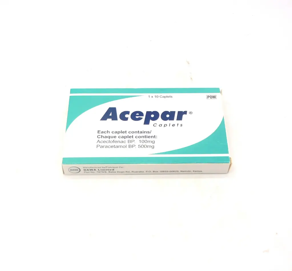 Aceclofenac/Paracetamol 100/500mg (Acepar)