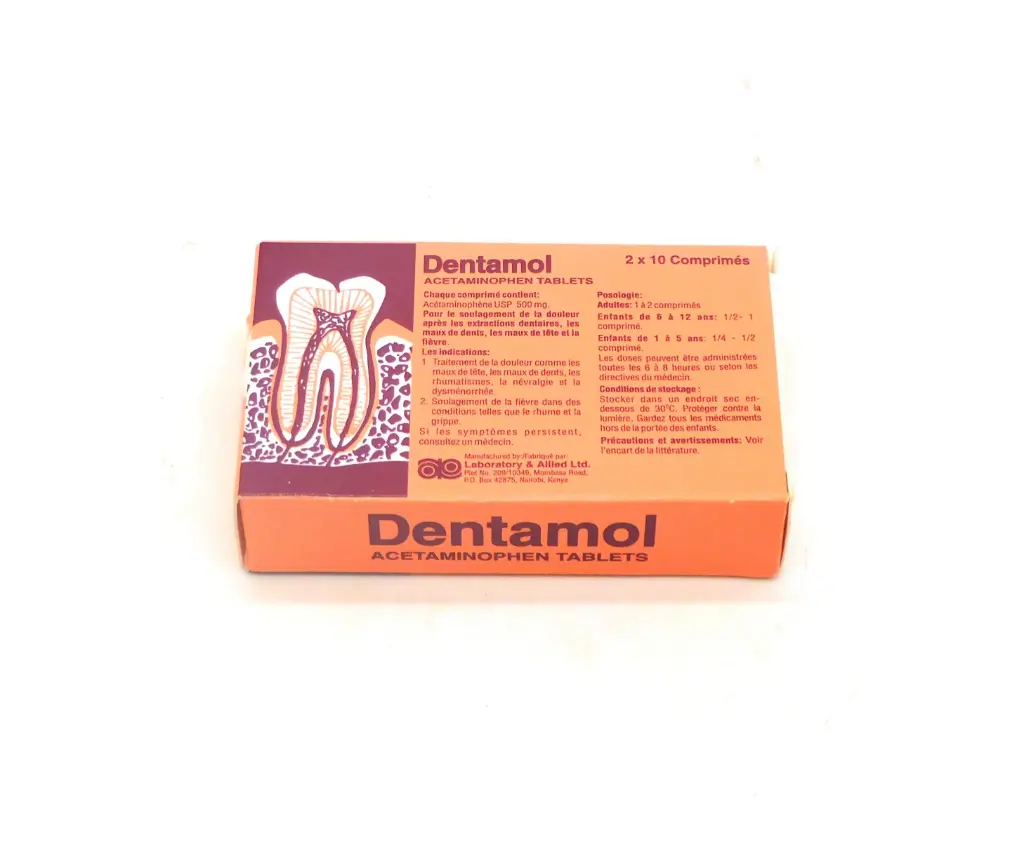 Acetaminophen 500mg Tablets (Dentamol)