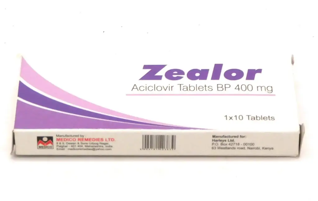 Acyclovir 400mg Tablets (Zealor)