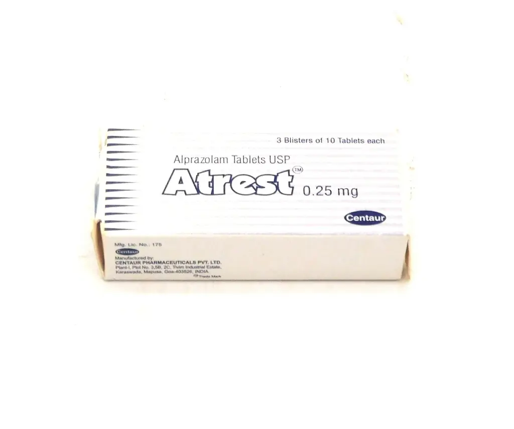 Alprazolam 0.25mg Tablets (Atrest)