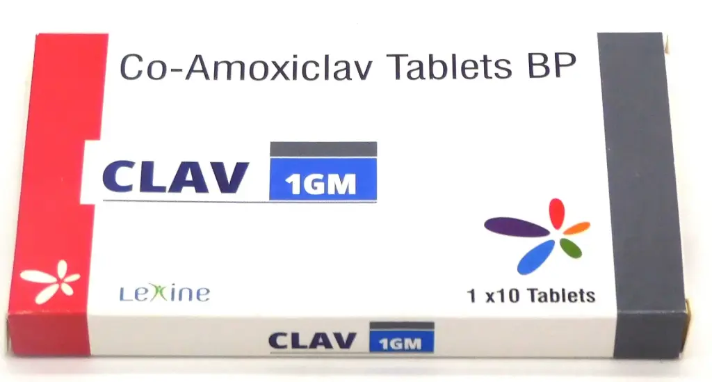 Amoxicillin/Clavulanate Potassium 1g Tablets (Clav) 