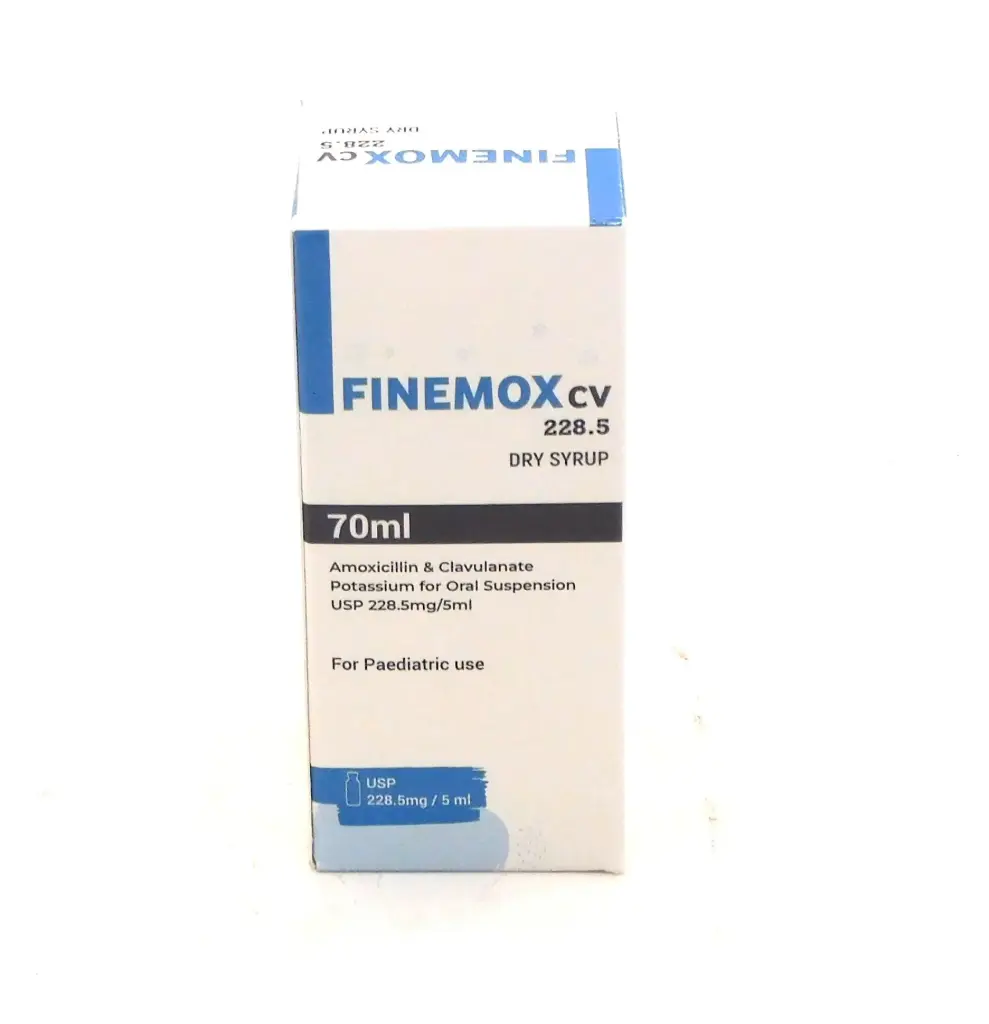Amoxicillin/Clavulanate Potassium 228mg/5ml 70ml Syrup (Finemox)