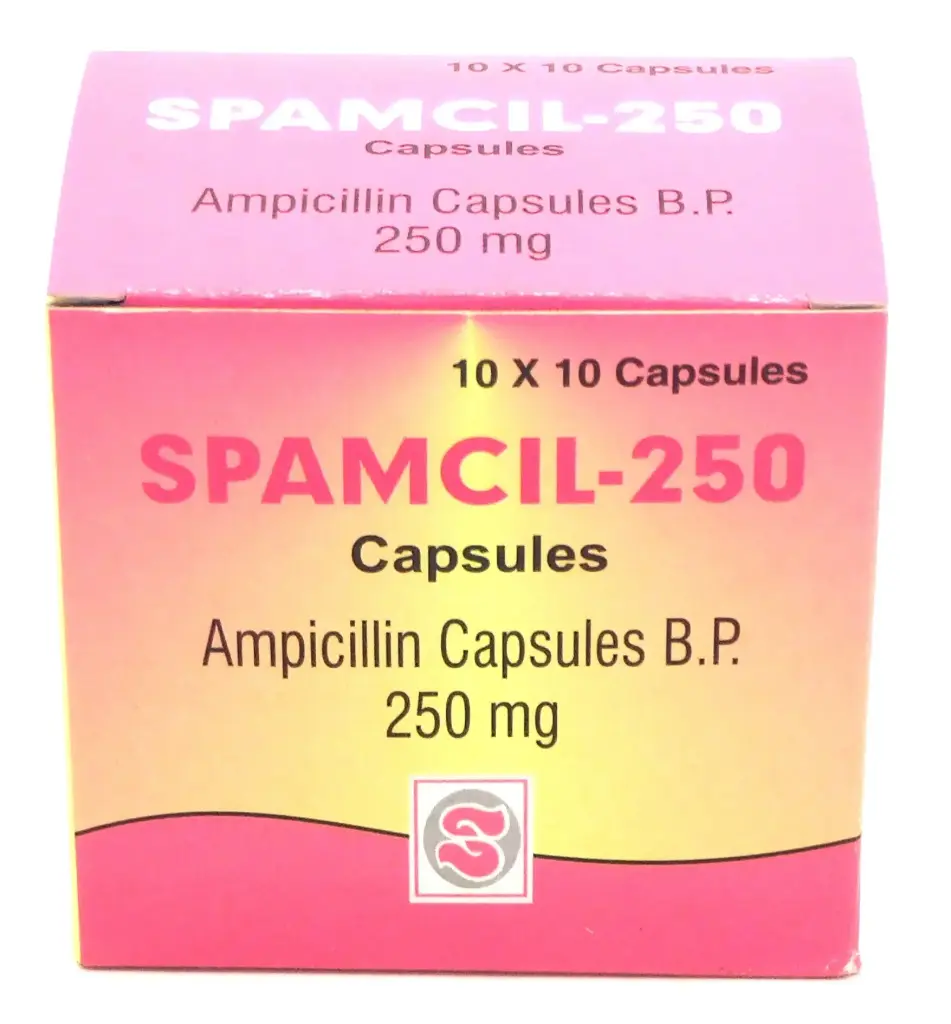 Ampicillin 250mg Capsules (Spamcil)