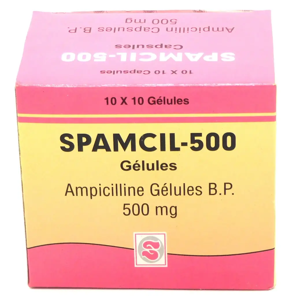 Ampicillin 500mg Capsules (Spamcil)