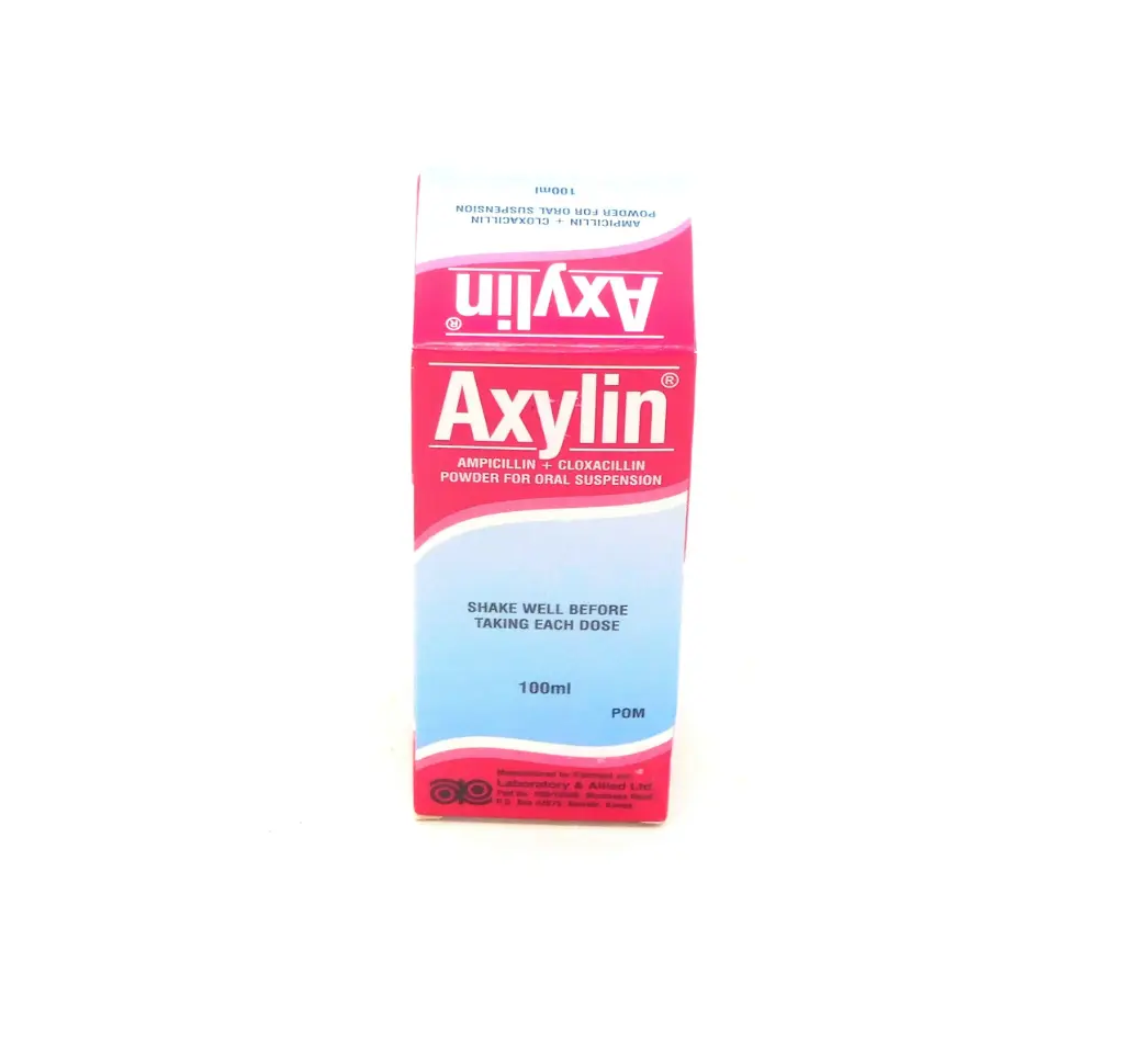 Ampicillin/Cloxacillin 250mg/5ml Suspension 100ml (Axylin)