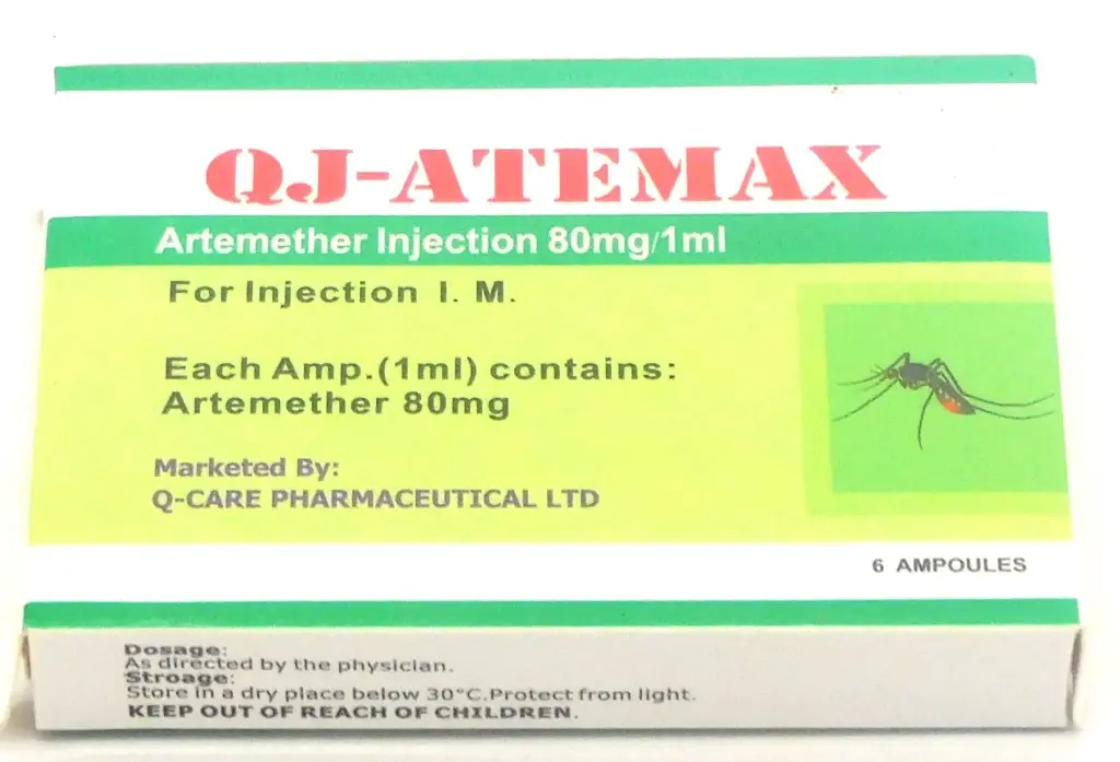 Artemether 80mg/ml Injection Ampoule (QJ-Atemax)