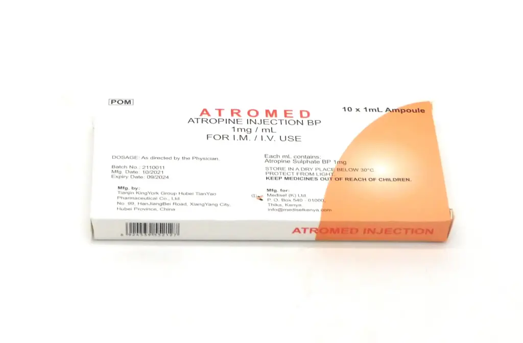 Atropine 1mg/ml Injection Ampoule (Atromed) 