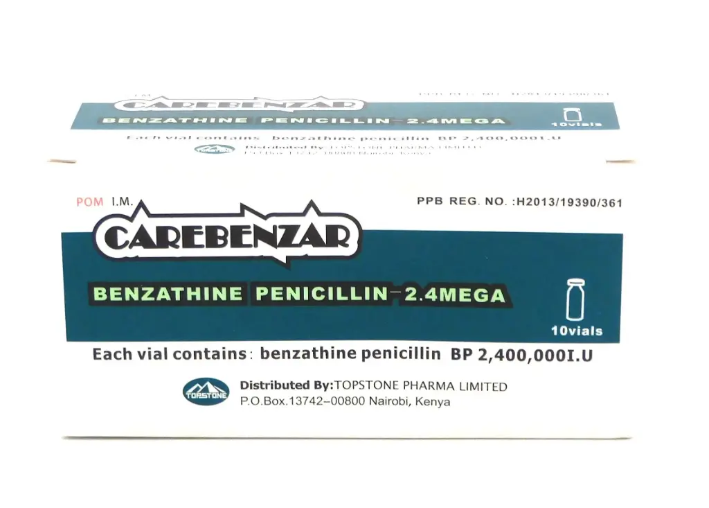 Benzathine Penicillin 2.4 Injection Vial (Carebenzar)