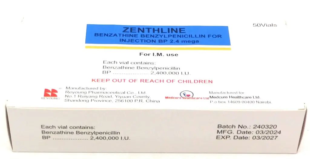 Benzathine Penicillin 2.4 Injection Vial (Zenthline)