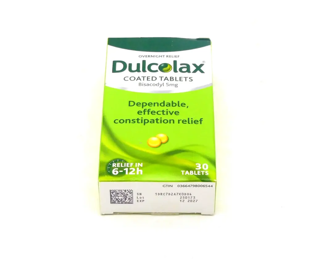Bisacodyl 5mg Tablets (Dulcolax)