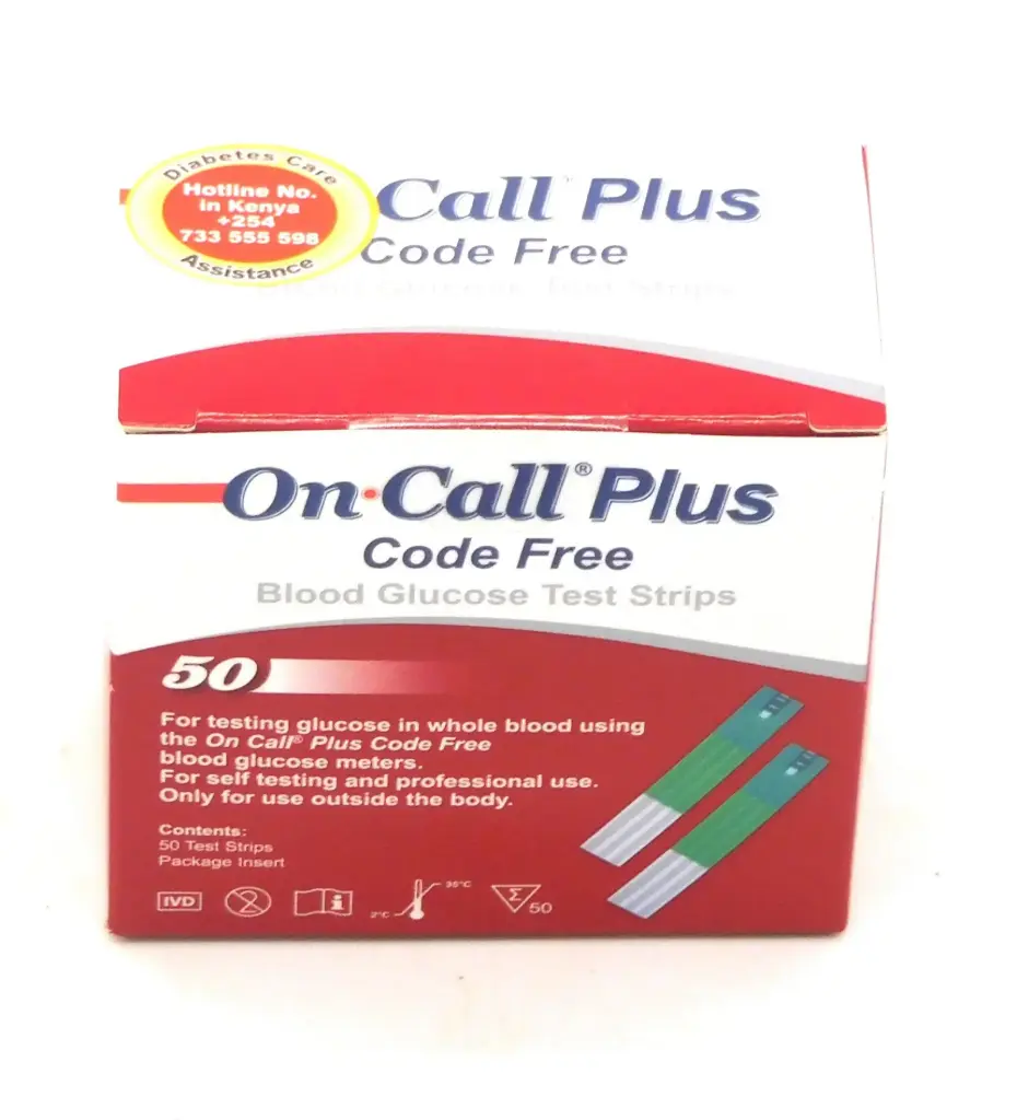 Blood Glucose Test Strips (On Call Plus Code free)