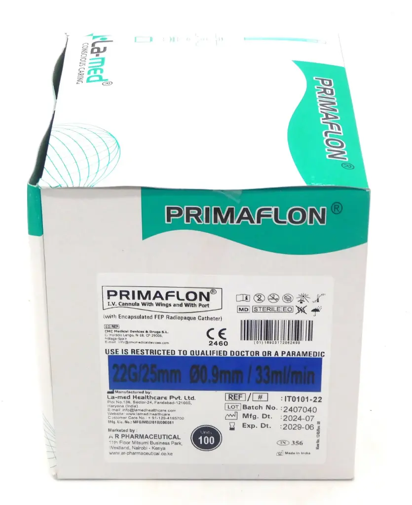 Cannula G22 - Blue (Primaflon)