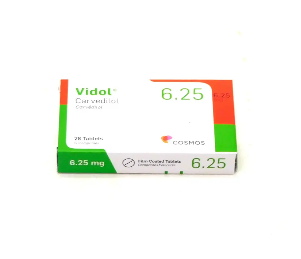 Carvedilol 6.25mg Tablets (Vidol)