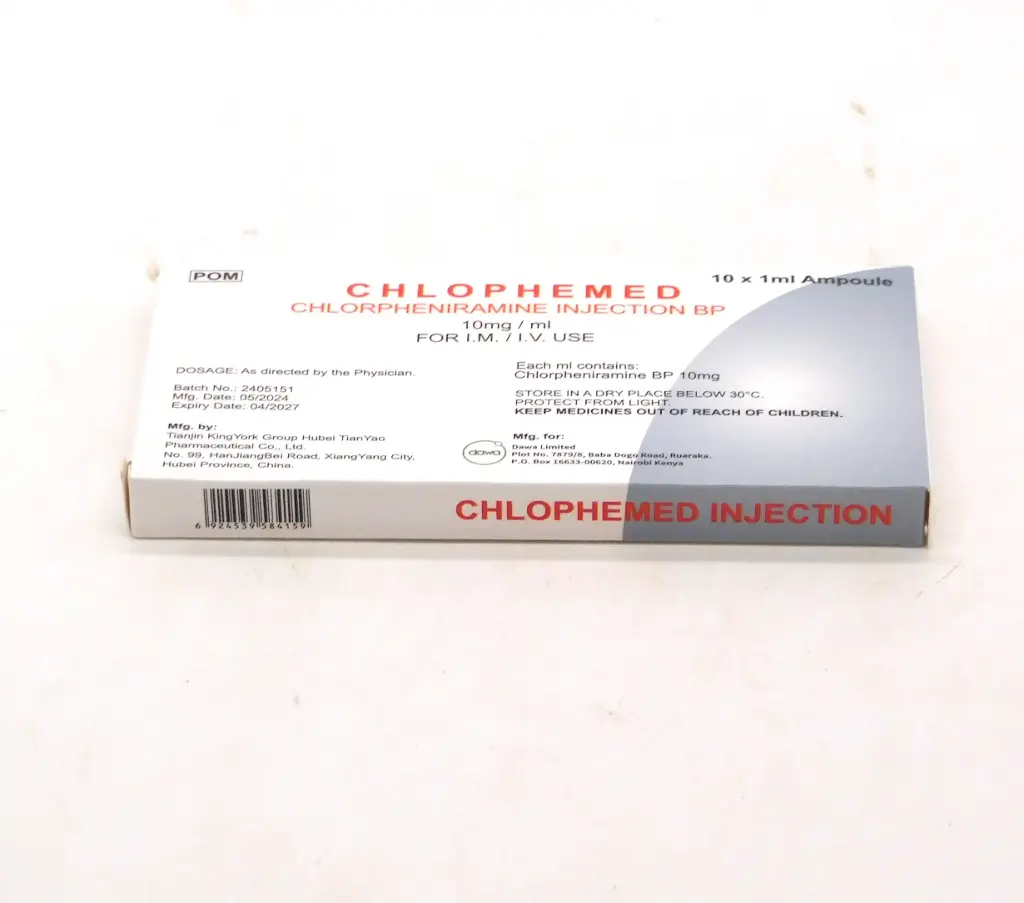 Chlorpheniramine 10mg/ml Injection Ampoule (Chlophemed)