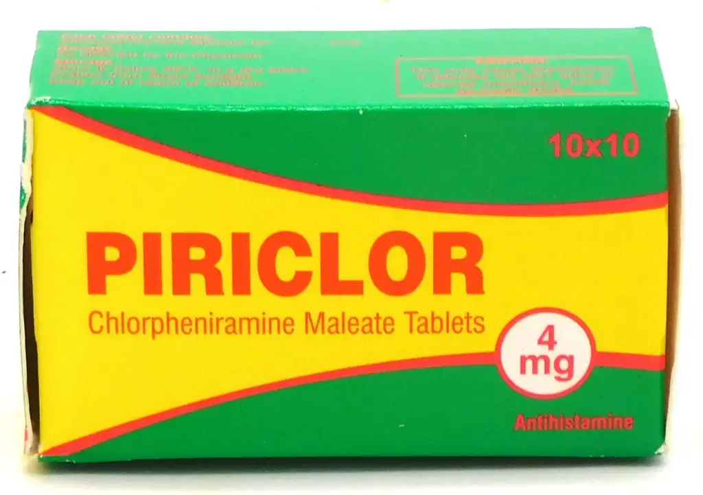 Chlorpheniramine 4mg Tablets Blister (Piriclor)