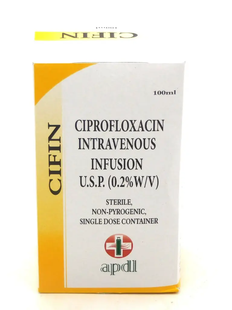 Ciprofloxacin 200mg/100ml Infusion Bottle (CIFIN)