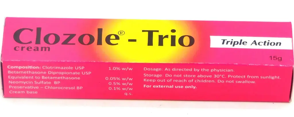 Clotrimazole/Betamethasone/Neomycin Cream 15g (Clozole-Trio) 