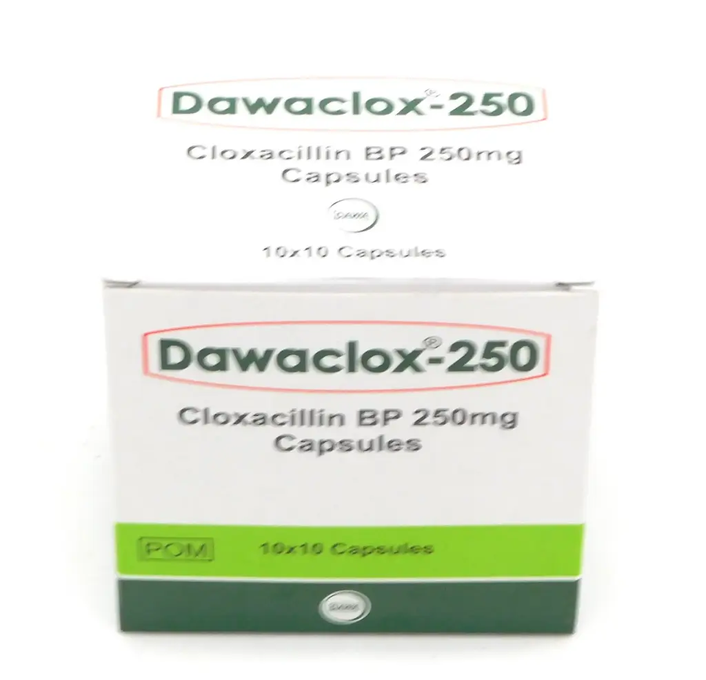 Cloxacillin 250mg Capsules Blisters (Dawaclox)