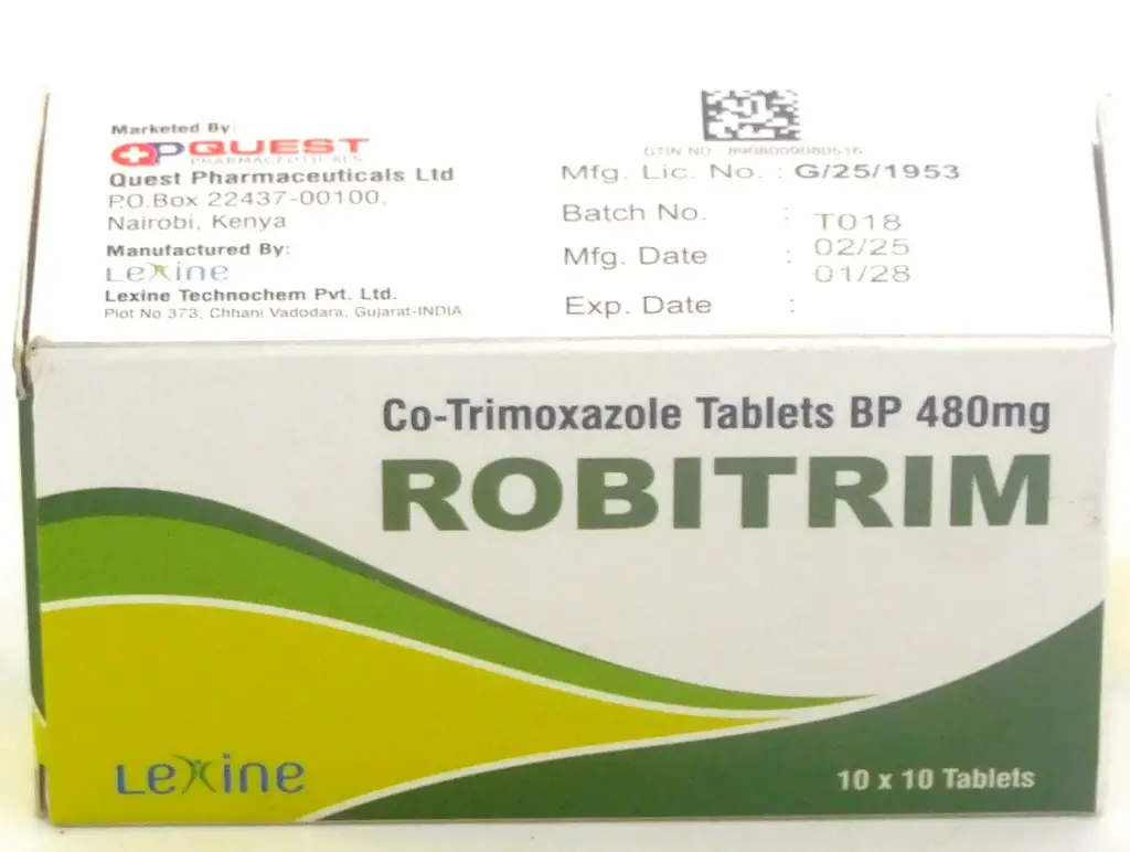Co-Trimoxazole 400/80mg Tablets Blister (Robitrim)