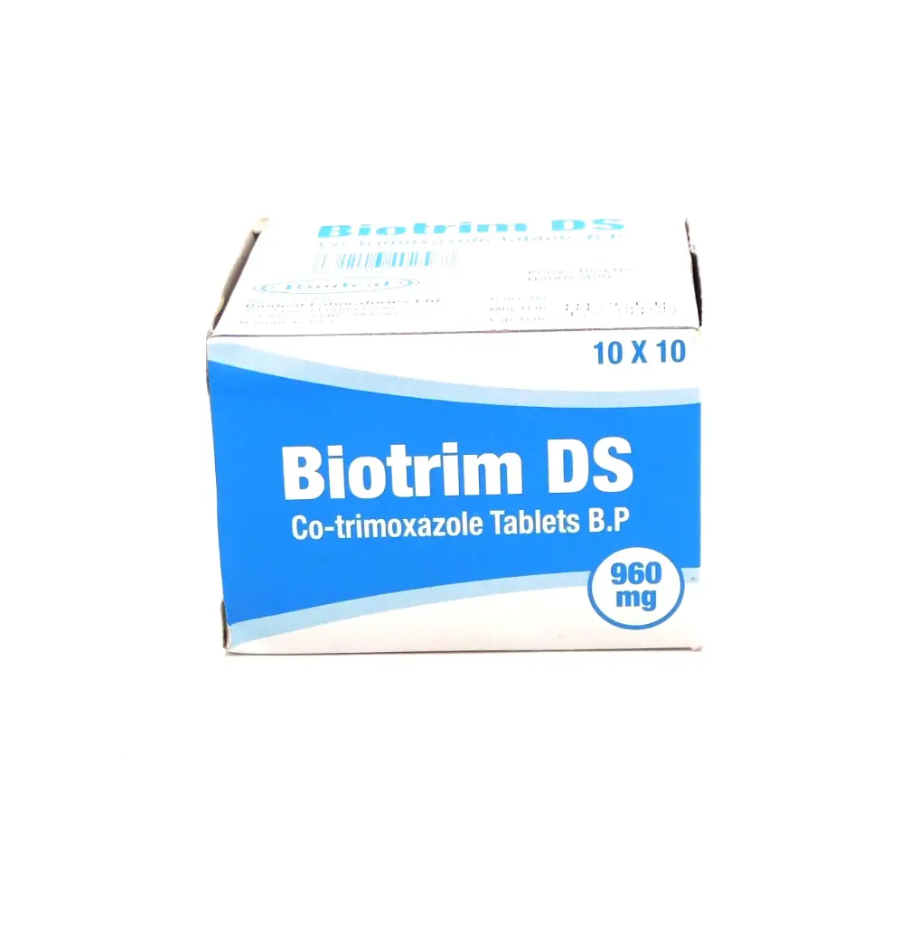 Co-Trimoxazole 800mg/160mg Tablets Blisters (Biotrim-DS)