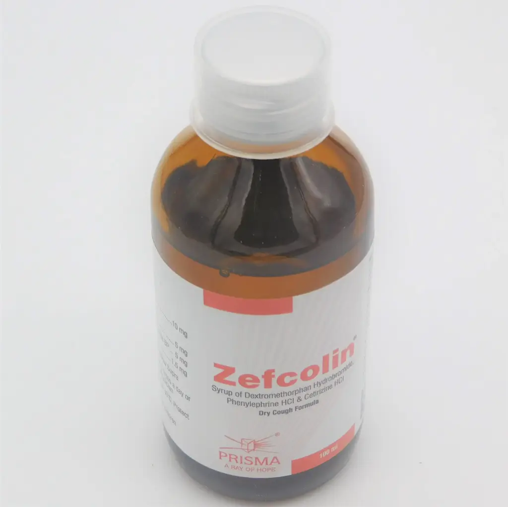 Dextromethorphan Hydrobromide/Hcl 100ml Syrup (Zefcolin)