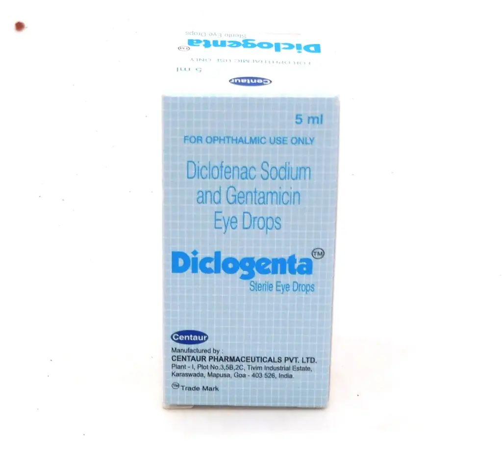Diclofenac/Gentamycin Eye Drops 5ml (Diclogenta)