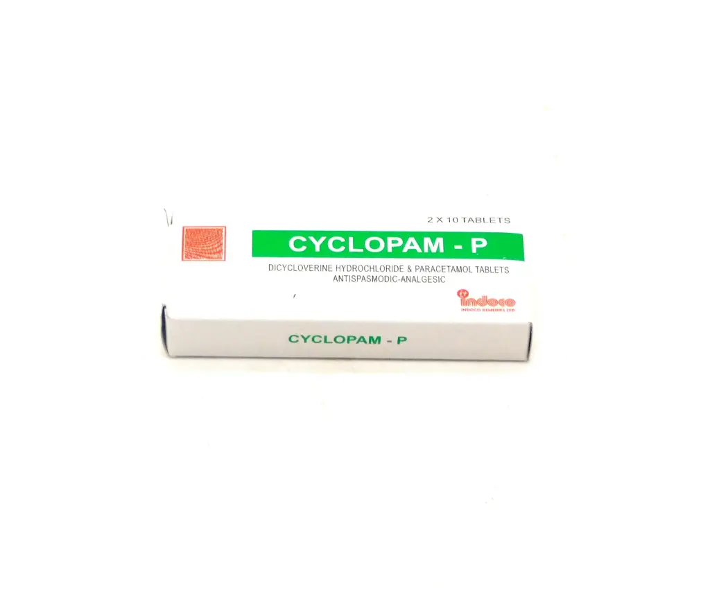 Dicycloverine/Paracetamol 20/500mg Tablets (Cyclopam P)
