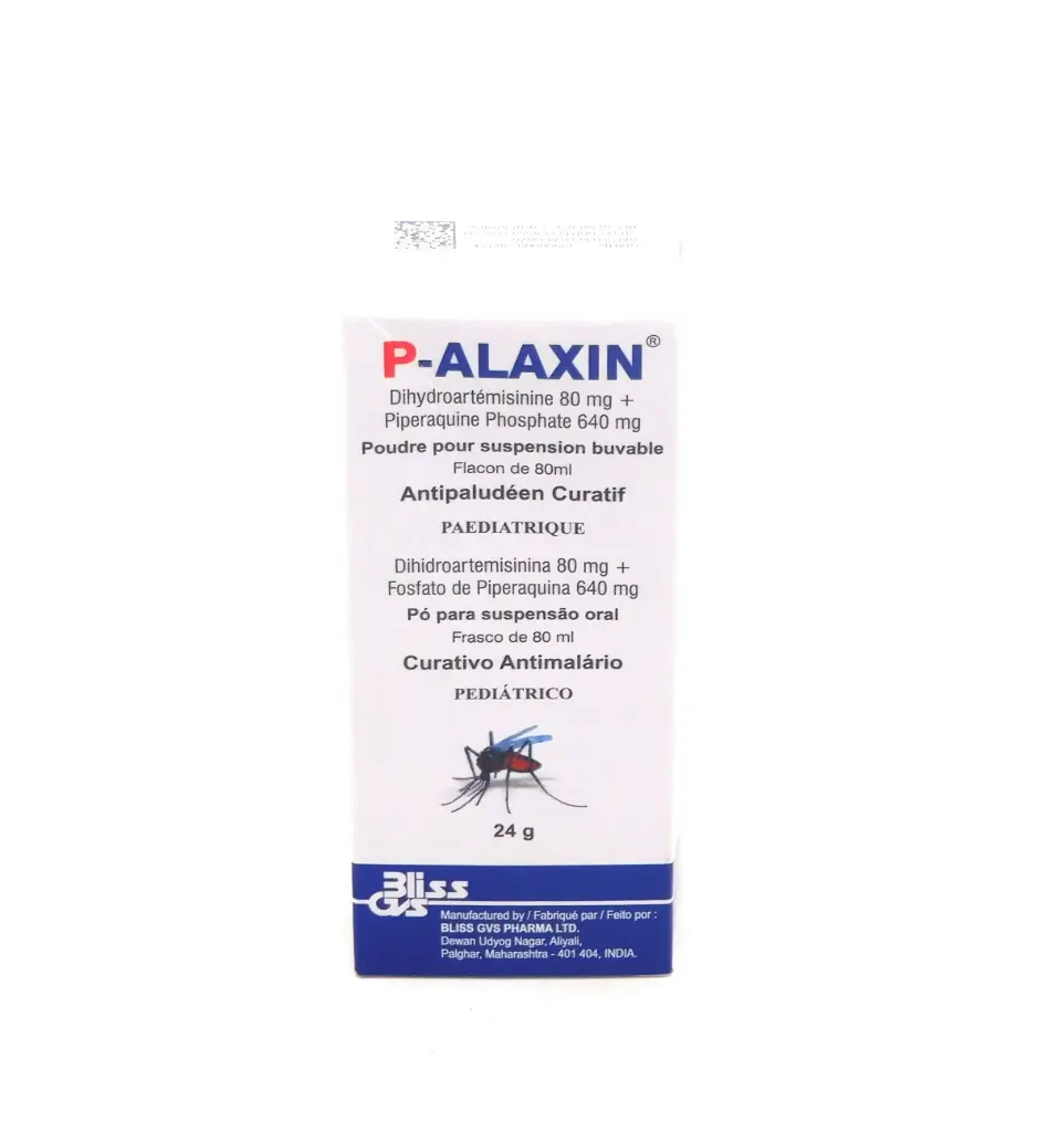 Dihydroartemisinin 80mg/80ml Piperaquine 640mg/80ml Suspension 80ml (P-Alaxin)