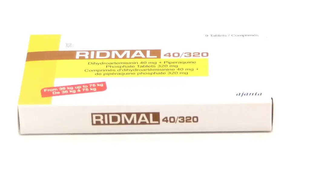 Dihydroartemisinin/Piperaquine Phosphate 40mg/320mg Tablets (Ridmal)
