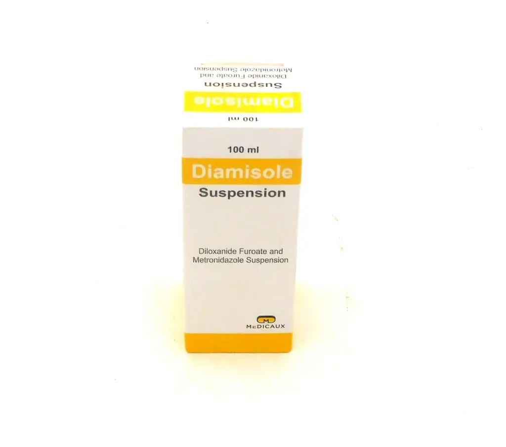 Diloxanide Furoate 250mg/ml Metronidazole Benzoate 200mg/ml Suspension 100ml (Diamisole)