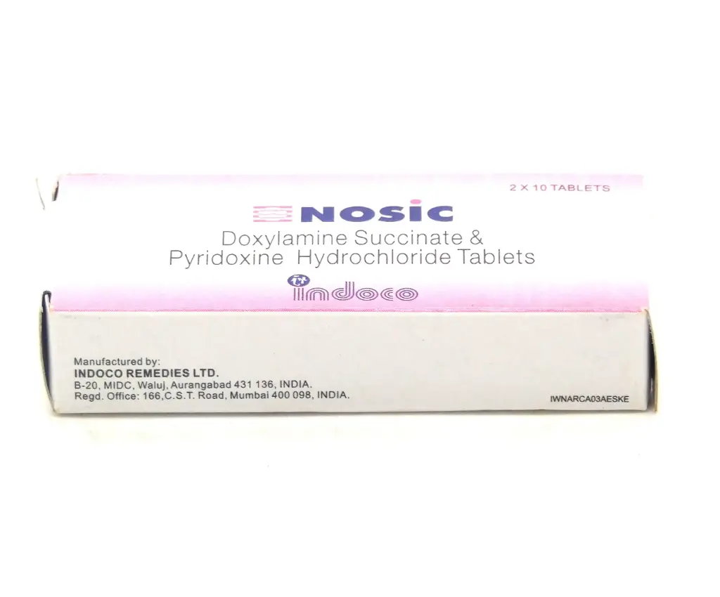 Doxylamine/Pyridoxine 10mg/10mg Tablets (Nosic)
