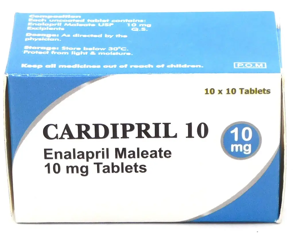 Enalapril 10mg Tablets (Cardipril)