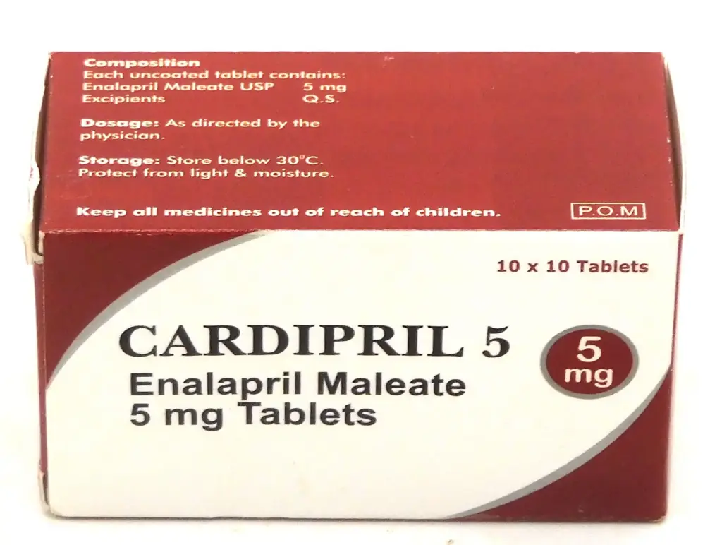 Enalapril 5mg Tablets (Cardipril)