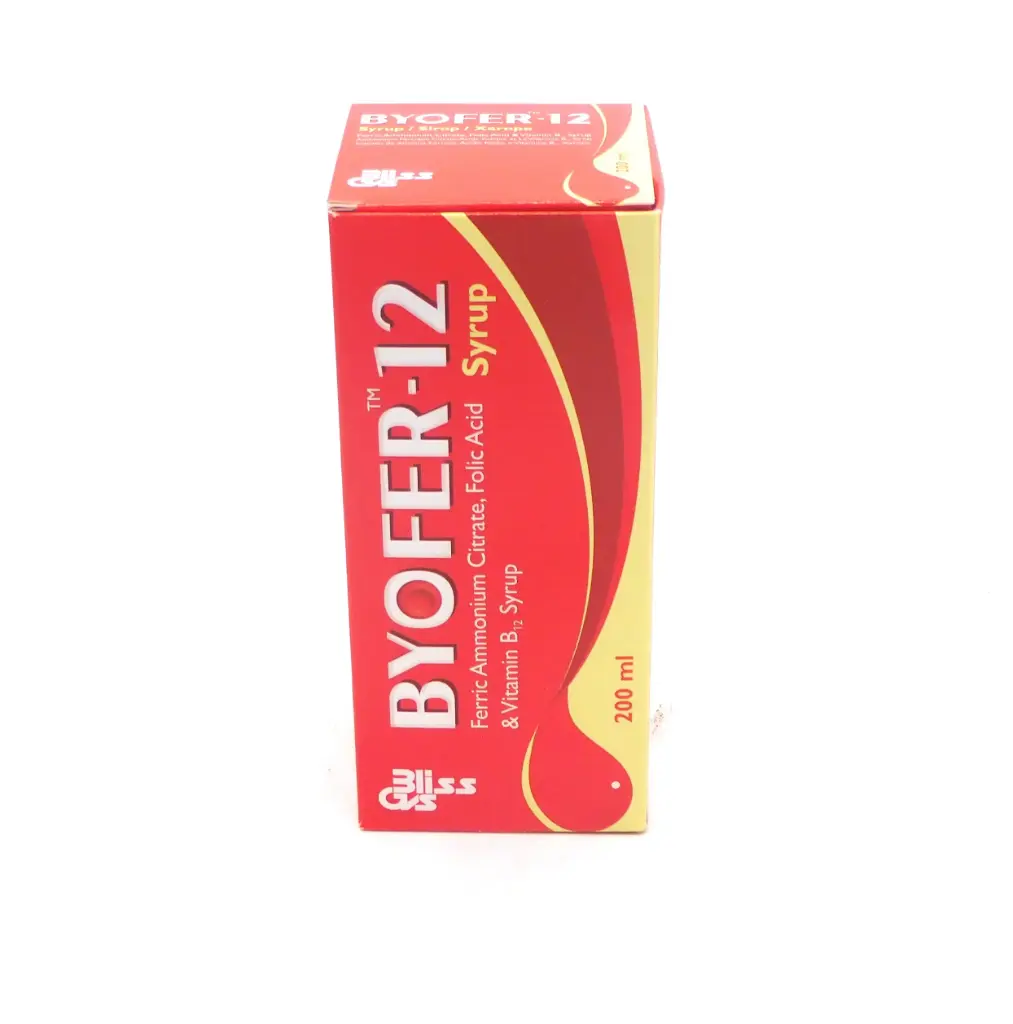 Ferric Ammonium Citrate, Vitamin B12, Folic Acid 200ml (Byofer 12)
