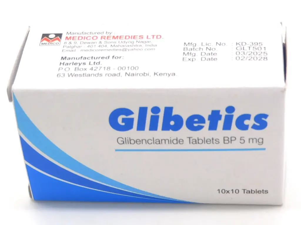 Glibenclamide 5mg Tablets (Glibetics)