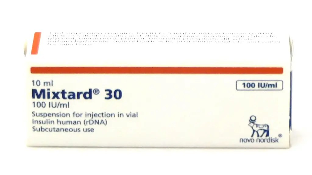Human Insulin Injection 3.5mg/ml Vial 10ml (Mixtard 30)