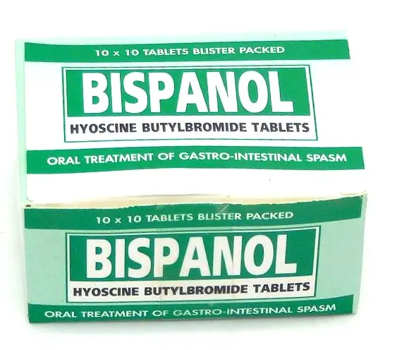 Hyoscine Butylbromide 10mg Tablets (Bispanol)