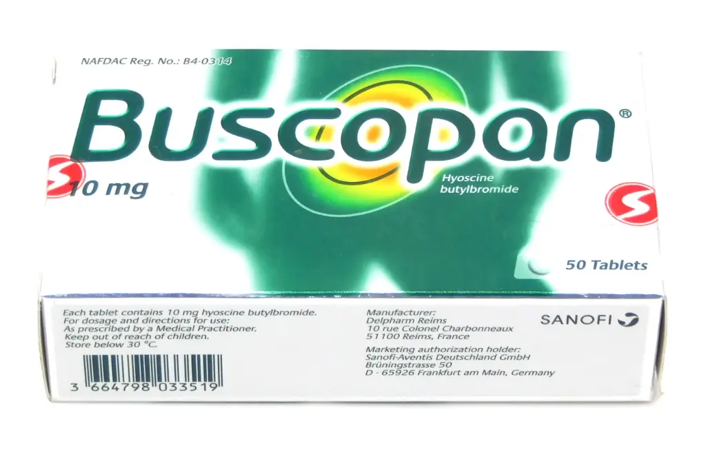 Hyoscine Butylbromide 10mg Tablets (Buscopan)