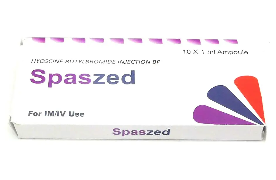 Hyoscine N-Butylbromide 20mg/1ml Injection Ampoule (Spaszed)