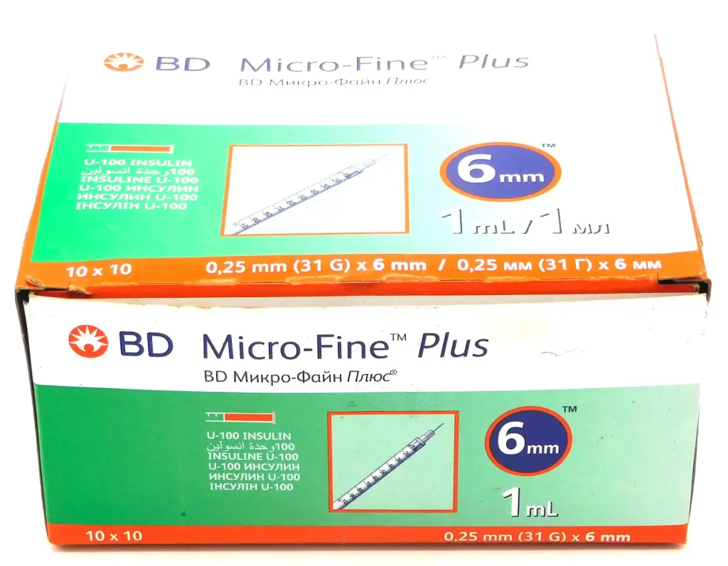 Insulin Syringes 1ml 31G (Micro-Fine Plus)