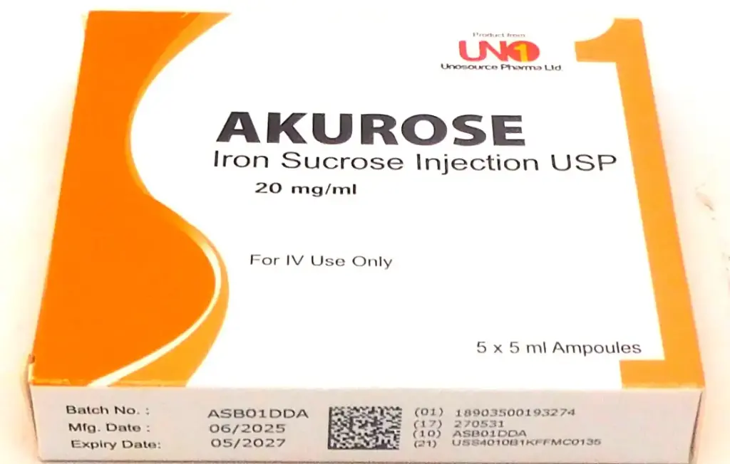 Iron Sucrose Injection (Akurose)