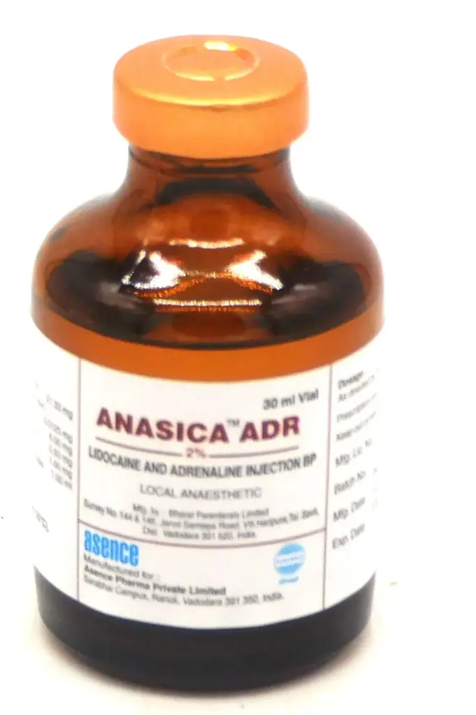 Lidocaine/Adrenaline Injection 30ml (Anasica-ADR)