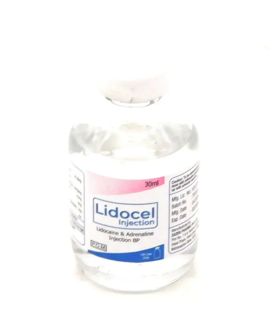 Lidocaine/Adrenaline Injection 30ml (Lidocel)