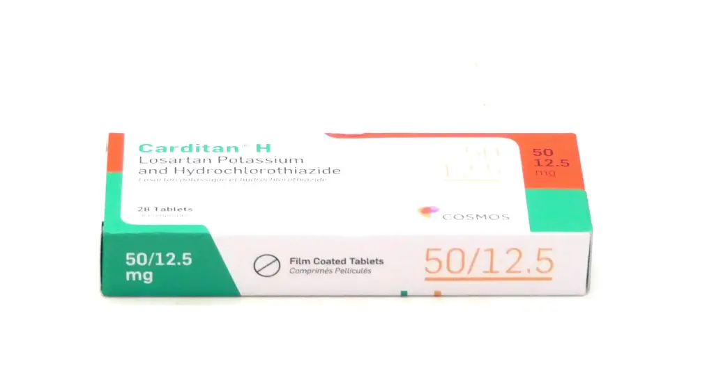 Losartan 50mg/HCTZ 12.5mg Tablets (Carditan H)