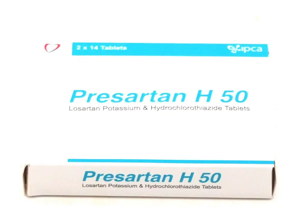 Losartan 50mg/HCTZ 12.5mg Tablets (Presartan H 50)