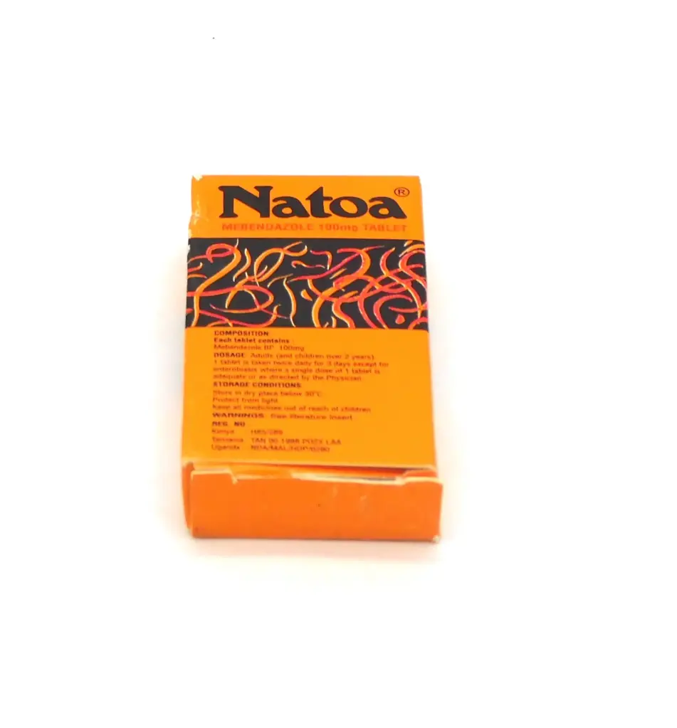 Mebendazole 100mg Tablets (Natoa)