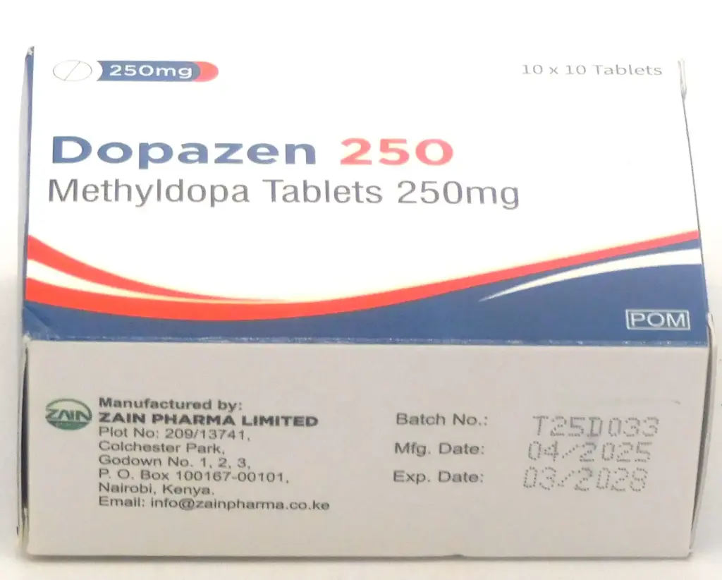 Methyldopa 250mg Blisters (Dopazen)