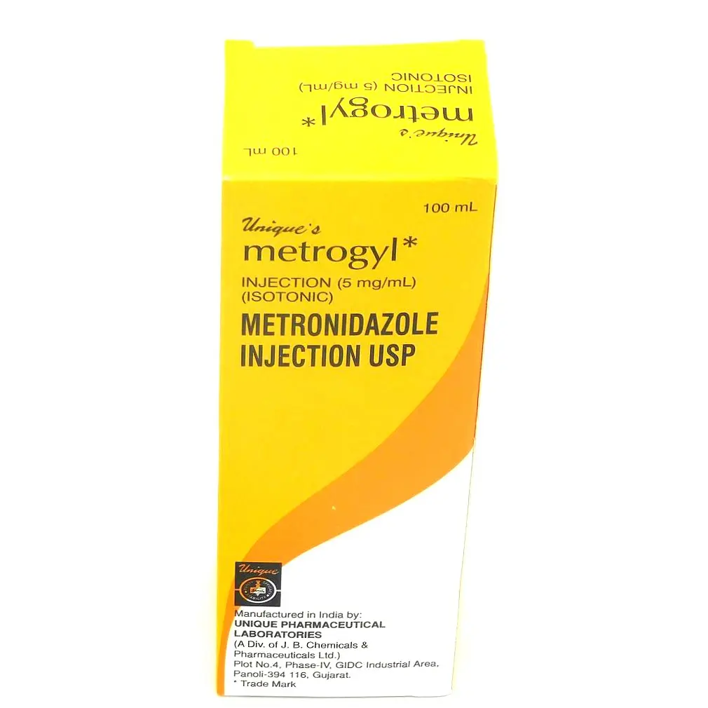 Metronidazole 100ml Injection (Metrogyl)