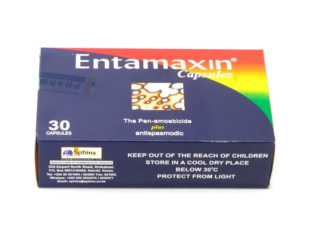 Metronidazole/Diloxanide 200/250mg Capsules (Entamaxin)