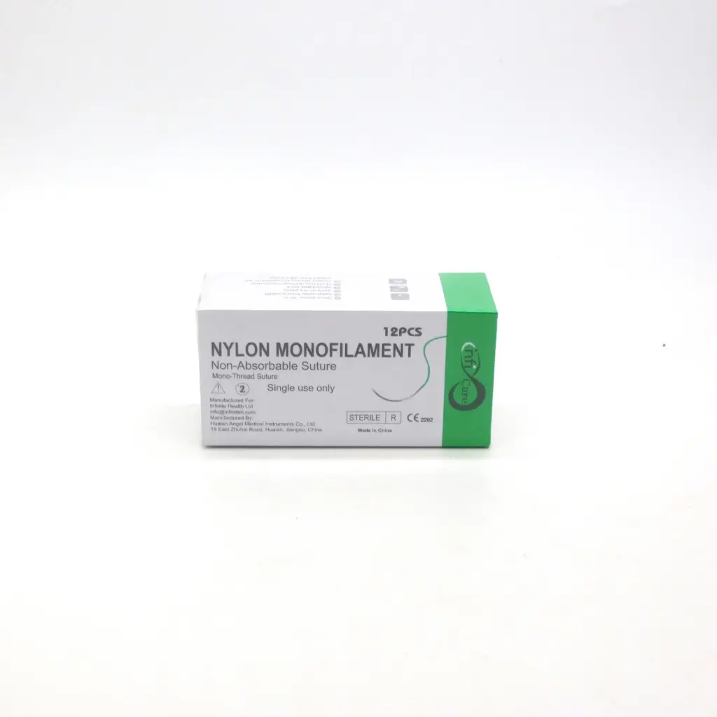 Nylon Surgical Sutures 40mm with Single Needle 75cm Size 2/0 Reverse Cutting (nfi Care)